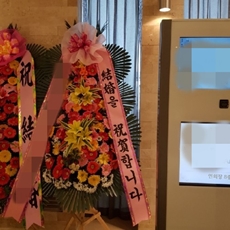 구리 축하화환 서양란